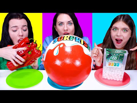 ASMR Big, Medium and Small Plate Challenge by LiliBu #5