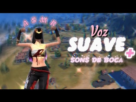 🍄ASMR FREE FIRE | VOZ SUAVE + SONS DE BOCA🍄 você vai dormir rápido