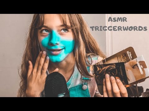 (ASMR) PEEL OFF MASK  + TRIGGER WORDS!