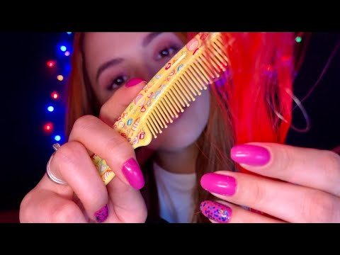 ASMR- VOU MEXER NO SEU CABELO DELICADAMENTE ATÉ VOCÊ CAIR NO SONO