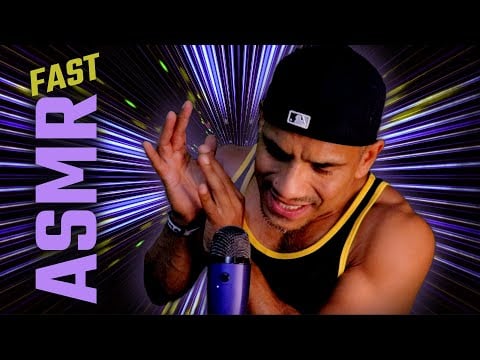 FOCUS ON MY FAST ASMR - EXTREME TINGLES to sleep or relax for background sounds