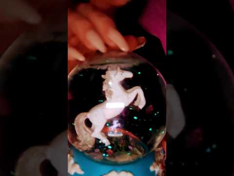 ASMR ~ UNICORN WATER GlOBE #shorts #youtubeshorts #asmrshorts #asmr