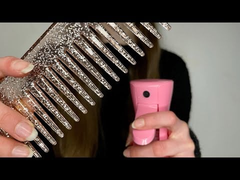 ASMR Putting your hair up | Brushing your hair | hair combing | lo-fi | no talking