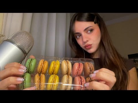 ASMR | COMIENDO MACARRONS 👄 #eatingsounds