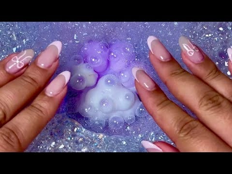 ASMR 🐱🫧 Squishy Air Bubble Spa on Kitty PAW (Crunchy Bubbles)