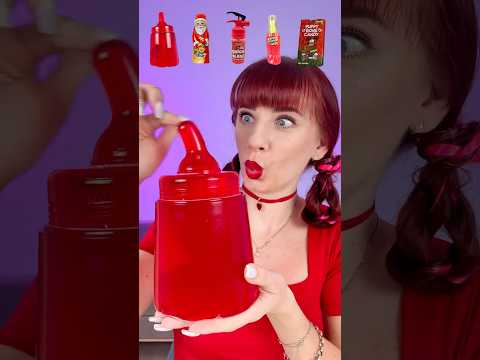 ASMR Red Color Candy, Jelly, Gummy #shorts