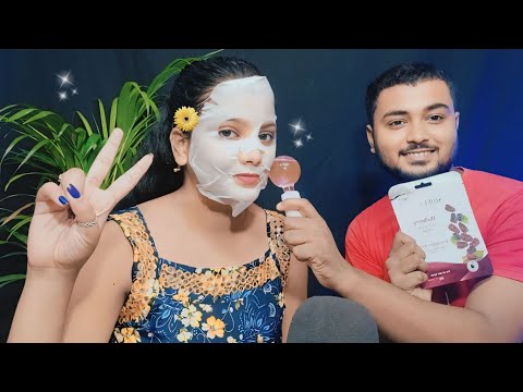 ASMR | Skincare With Relaxing Face Massage | 💆‍♀️😴