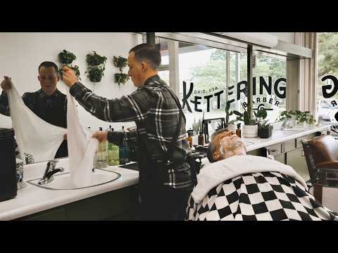 💈 Relaxing Shave In Beautifully Preserved 1960s Ohio Barber Oasis | Kettering Barber Co.