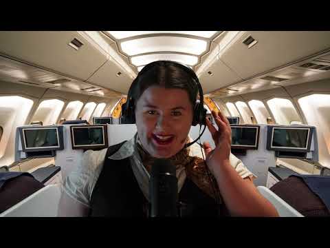 Soft Spoken Flight Attendant ASMR (ft. AdamSMR)