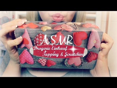 ASMR - ENTSPANNENDER DROGERIE EINKAUF 💄| WHISPERED TAPPING & SCRATCHING | DEUTSCH/GERMAN