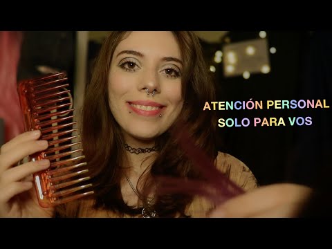 ASMR |💕 Te peino y JUEGO con tu CABELLO hasta que te duermas- Atencion personal 🙌