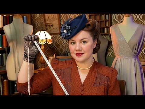 ASMR Tomando tus MEDIDAS 📏 Costurera de los Años 40 Roleplay para DORMIR Rapido