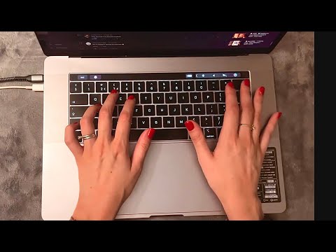 Asmr with keyboard typing and clicky whispers ⌨️