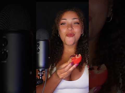 TRYING THE VIRAL CRUNCH FRUIT PASTIRES! ASMR MUKBANG TASTE TEST 🍒🍊✨ #asmr #viral