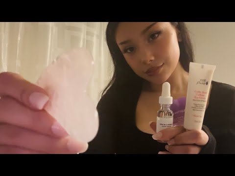 ASMR ~ Night skincare routine on You 🧖🏻‍♀️💤