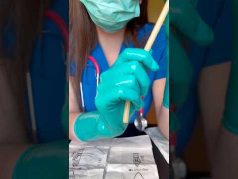 You might feel a little sensitive right now.. but #medicalexam #nurse  #gloves #roleplay