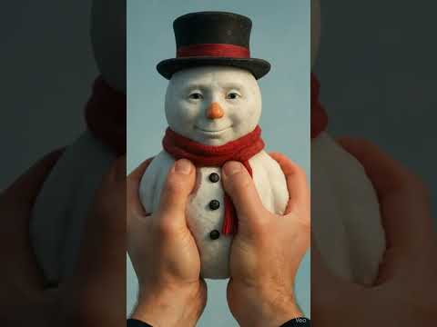 Creepy Snowman ASMR – Don’t Blink! ⛄ #asmr #satisfying #relaxing