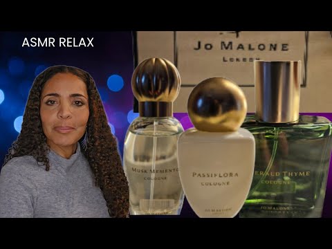 ASMR Adormecendo com PERFUMES e SUSSURROS 🔴 PERFUMES NOVOS NA COLEÇÃO MALONE  MEMENTO COLLECTION