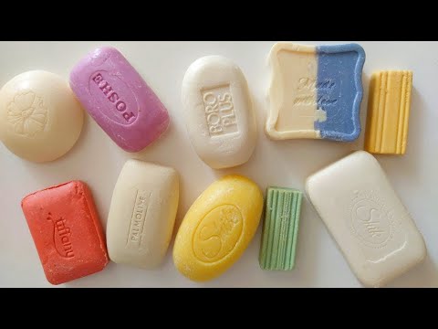 Dry Soap carving ASMR\ relaxing sounds\ No talking. Satisfying ASMR video\ Cutting soap