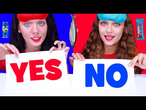 YES OR NO ASMR CHALLENGE! | EATING SOUNDS LiLiBu