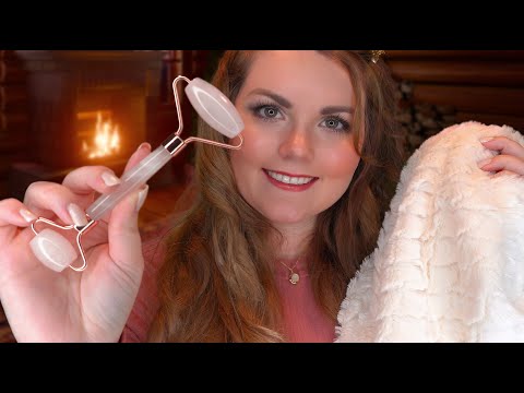 ASMR Cozy Winter Spa: Wellness Massage, Face Treatment, Hot Sauna & Bathing You