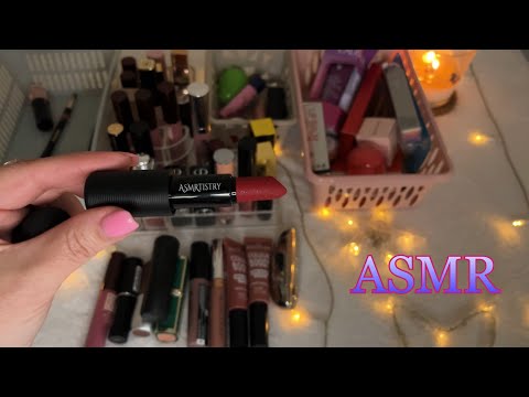 ASMR💄ВСЕ МОИ ПОМАДЫ БЛЕСКИ БАЛЬЗАМЫ ДЛЯ ГУБ👄😴РЕЛАКС ТРИГГЕРЫ МУРАШКИ🫠СВОТЧИ ВСЕХ ПОМАД И БЛЕСКОВ!