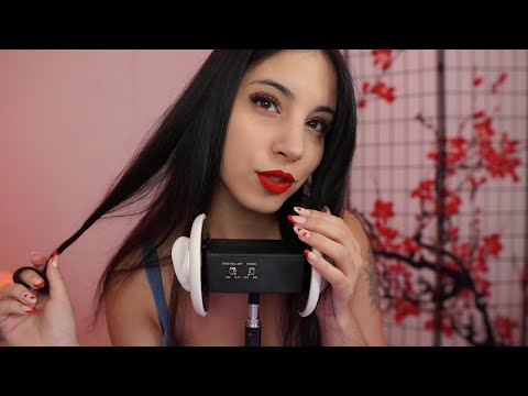 ASMR Masaje de orejitas INTENSO & RELAJANTE ❤️  l Ear blowing, Tapping, Scratching... TTDEYE