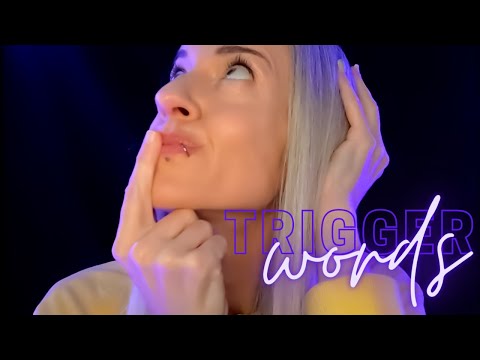 ASMR | Trigger Words - hand movements, hand sounds, mouth sounds (no plan)