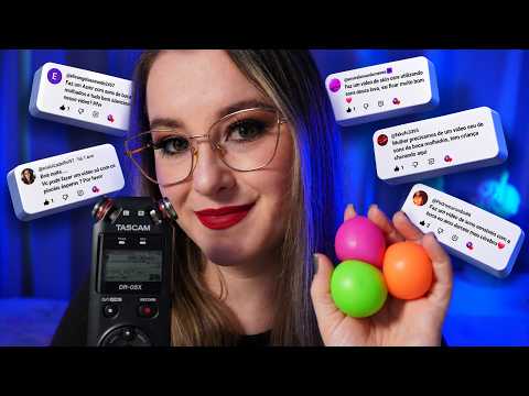ASMR FAZENDO os GATILHOS que os INSCRITOS PEDEM | o SEU comentário ESTÁ AQUI?