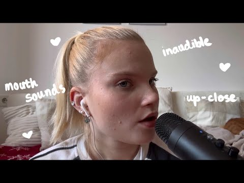 ASMR up-close, intense mouth sounds & inaudible whispers 🎀
