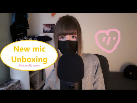 Unboxing my new mic! | thank you my lovely viewers! | NOT ASMR |
