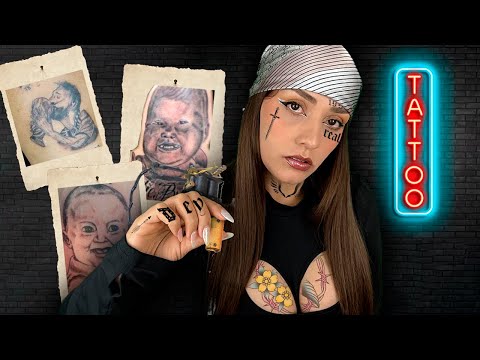 Vas a hacerte tu PRIMER TATUAJE  y la tatuadora se nota algo INEXPERTA 😬💀 | ASMR Relajante