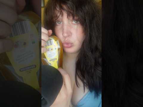 Sticky honey eating with glass and wooden spoon asmr #asmr #eatingasmr #eatingasmr #eatingsounds