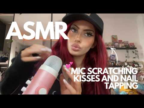 ₊˚⊹♡ ASMR - MIC SCRATCHING, KISSES AND NAIL TAPPING✨✨💗