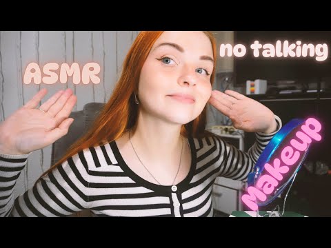 ASMR Doing Makeup on Camera (no talking)