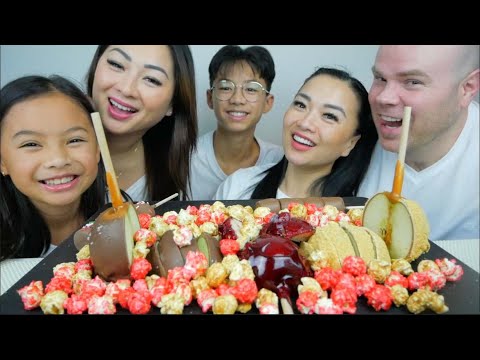 ASMR FULL FACE FRIDAY *HOLIDAY FAMILY EDITION (EATING SOUNDS) NO TALKING | SAS-ASMR