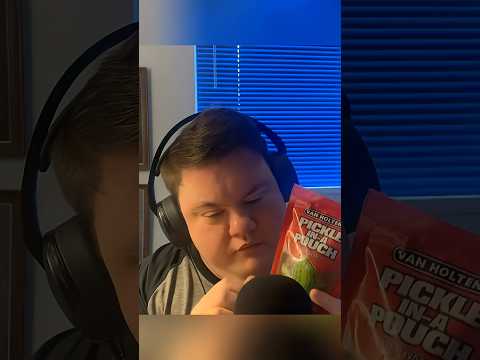ASMR SATISFYING CRUNCHY PICKLE EATING SOUNDS #asmr #asmreating #short