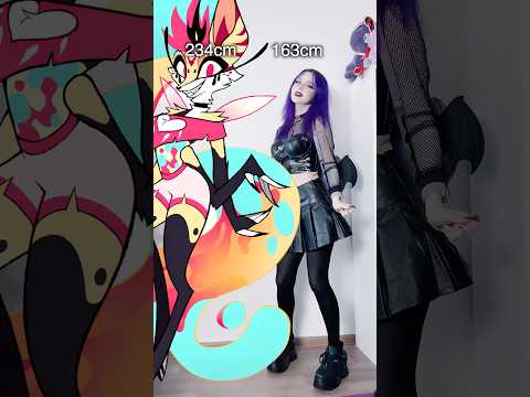 Stolas is a big guy 😨 #cosplaygirl #helluvaboss #stolas #hazbinhotel #hazbinhotelseason2