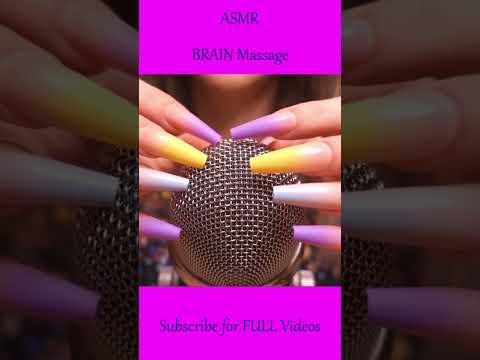 ASMR Brain Massage ❤️ Mic Scratching with Long Nails ❤️ #asmr #shorts