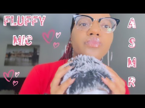 ASMR ✮ Fluffy Mic Massage, Kisses, Mouth Sounds, Rain Sounds, Fluffy Mic Scratching