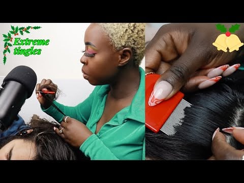 Real Person Scalp Lice Check for the holidays | soft whispers ☁️ | ASMR