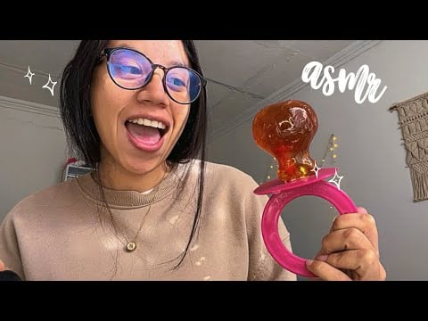 ASMR con chupón de dulce GIGANTE 👅