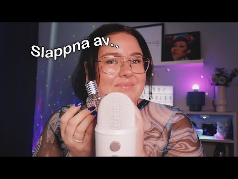 ASMR Slappna av med mig ♥ Relaxing triggers ♥ NY BAKGRUND!