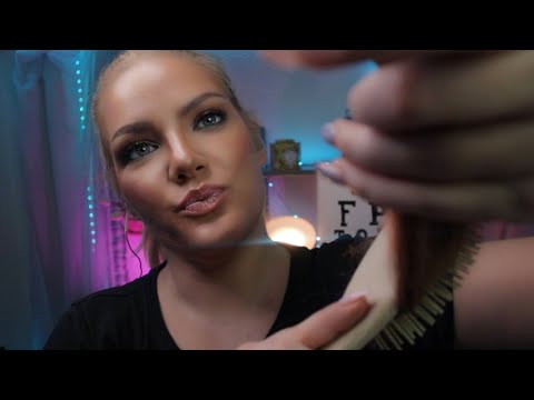 ASMR CABELEIREIRA Pintando, Lavando, Cortando seu cabelo💇‍♀️com muitos gatilhos