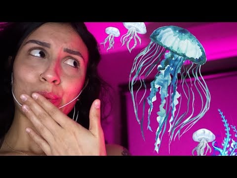 Você Dormiu no Oceano? 🪼✨ ASMR Água-Viva com Sons Molhados