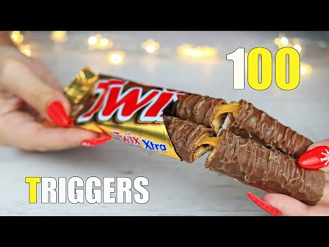 ASMR 100 TRIGGERS in 10 minutes CHOCOLATE 🍫 АСМР 100 ТРИГГЕРОВ Очень много ШОКОЛАДА