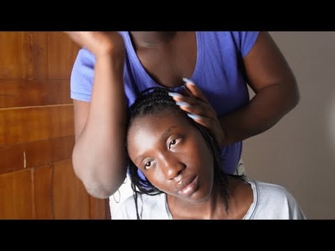 ASMR 1 hour Fast & Intense Aggressive Scalp Scratching, Blowing & Gum Chewing