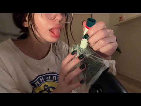 ASMR ☆ Sticky Sounds with Glue Stick & More
