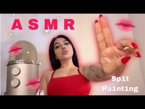 ASMR en español || SP1T P41NT11NG. 🩵💦