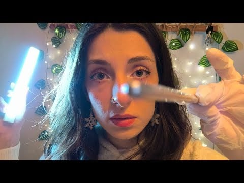 ASMR Something in your eyes AGAIN 🫩 Camera Touching & Whispering 💞 Qtip, Gloves, Brush, Cutting